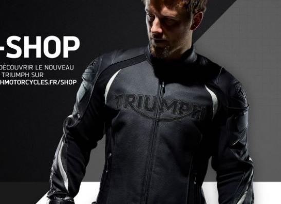 LA BOUTIQUE EN LIGNE TRIUMPH EST MAINTENANT DISPONIBLE